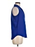 Dex 100% Polyester Blue Sleeveless Blouse Size M - photo 4