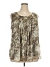 Coldwater Creek Brown Sleeveless Blouse Size 2X - photo 1