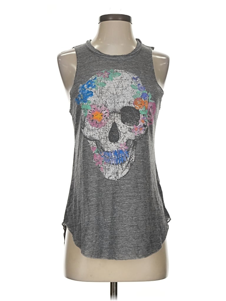 Pre-owned Chaser Sleeveless T-shirt In Gray