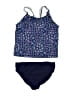 Lands' End Paisley Blue Two Piece Swimsuit Size XL (kids) - photo 1