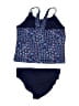 Lands' End Paisley Blue Two Piece Swimsuit Size XL (kids) - photo 2