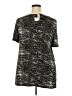 Ellos 100% Rayon Metallic Silver Short Sleeve T-Shirt Size 18 - photo 2