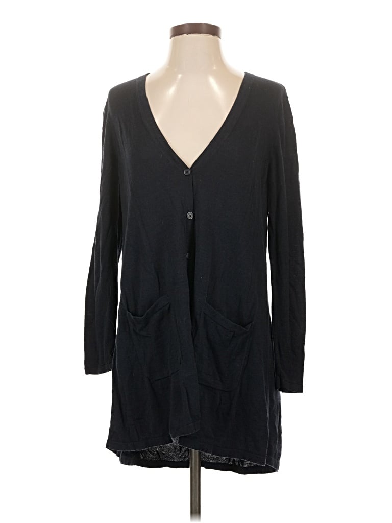 Pre-owned Jjill Cardigan Sweater In Black