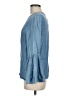 BeachLunchLounge 100% Lyocell Blue Long Sleeve Blouse Size M - photo 5