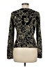Rafaella 100% Cotton Floral Black Cardigan Size M (petite) - photo 2