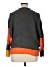 Unbranded 100% Acrylic Color Block Orange Pullover Sweater Size XL - photo 2