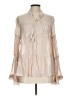 Listicle Ivory Long Sleeve Blouse Size L - photo 1