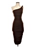 Cache Solid Brown Cocktail Dress Size 2 - photo 1