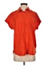 Whistles Orange Short Sleeve Blouse Size 2 - photo 1