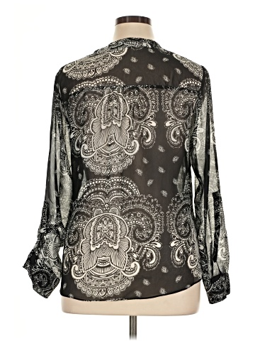 a.n.a. A New Approach Long Sleeve Blouse (view 2)