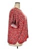 Max Studio Paisley Red Short Sleeve T-Shirt Size 2X - photo 4