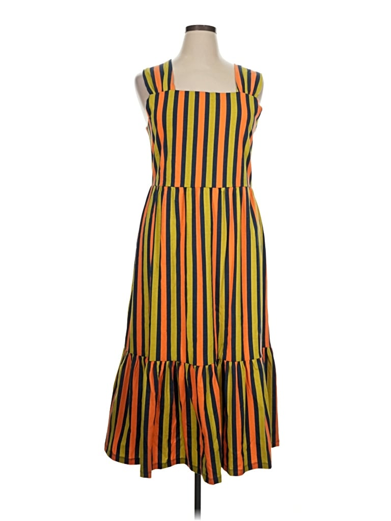 Pre-owned Mata Traders Casual Dress In Yellow
