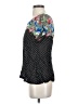 Odille 100% Rayon Black Short Sleeve Blouse Size 0 - photo 5