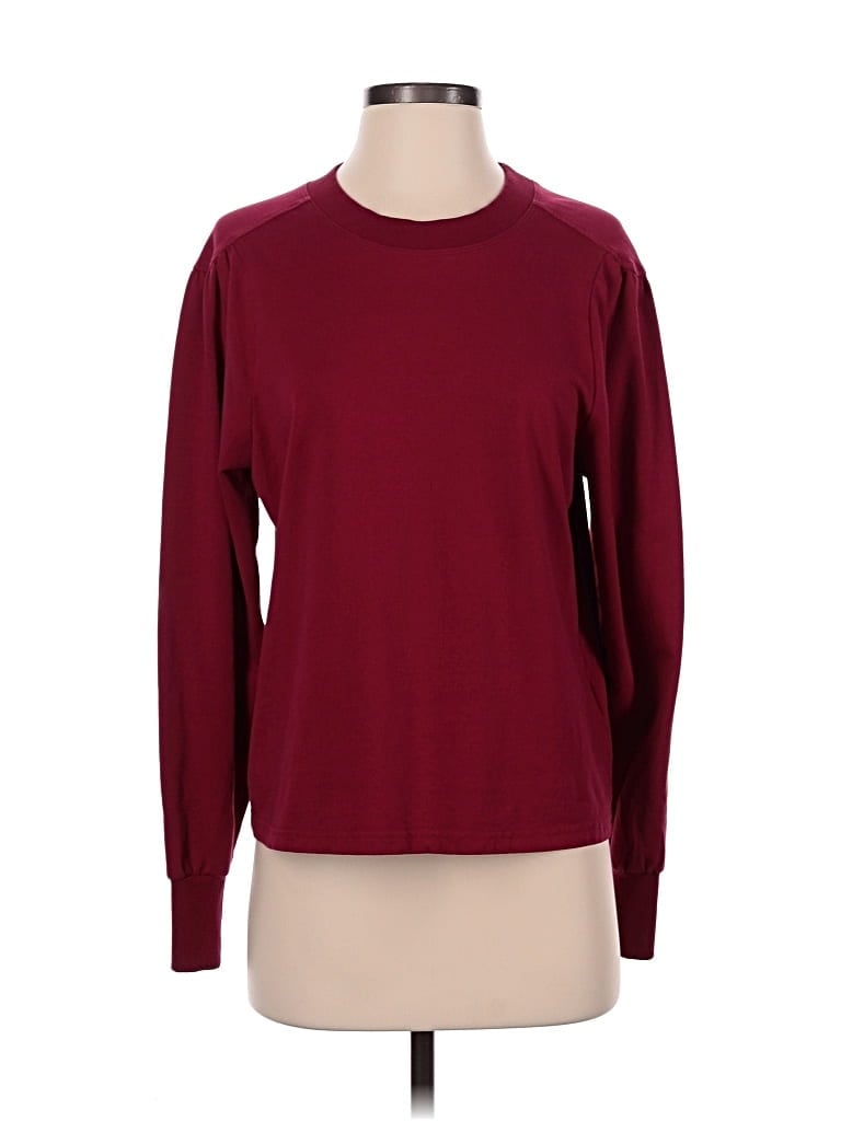 Pre-owned Another Love Long Sleeve T-shirt In Burgundy