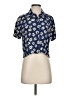 Erika & Co. Stars Blue Short Sleeve Blouse Size S - photo 1