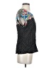 Odille 100% Rayon Black Short Sleeve Blouse Size 0 - photo 4