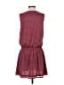Mango 100% Polyester Polka Dots Burgundy Casual Dress Size 6 - photo 2