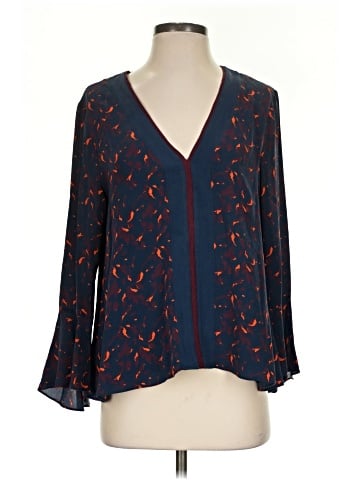 Tanya Taylor 3/4 Sleeve Silk Top (view 1)