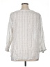 Eileen Fisher Silver 3/4 Sleeve Blouse Size XL - photo 2