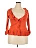 Per Una Orange 3/4 Sleeve Top Size 14 - photo 1
