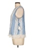 Zac & Rachel Blue Sleeveless Blouse Size L - photo 5