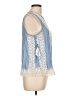 Zac & Rachel Blue Sleeveless Blouse Size L - photo 4