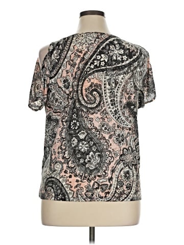 INC International Concepts Short Sleeve Blouse (view 2)