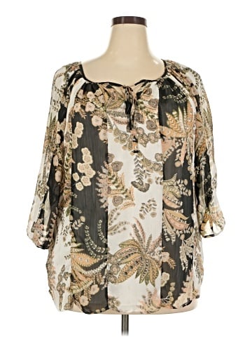 Figueroa & Flower 3/4 Sleeve Blouse (view 1)