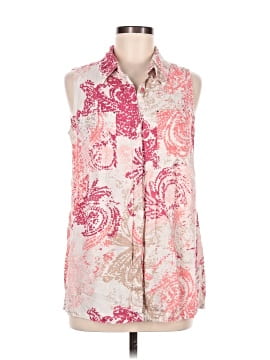 Dana Buchman Sleeveless Button Down Shirt