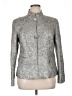 Lafayette 148 New York Metallic Silver Jacket Size 14 - photo 1