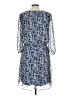 AB Studio 100% Polyester Paisley Blue Casual Dress Size L - photo 2