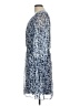 AB Studio 100% Polyester Paisley Blue Casual Dress Size L - photo 5