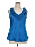 PASSPORTS 100% Polyester Blue Tank Top Size XL - photo 1