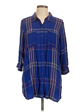 Caffé Marrakesh 3/4 Sleeve Button-Down Shirt (view 1)