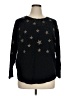 Adrienne Vittadini Stars Black Pullover Sweater Size XL - photo 1
