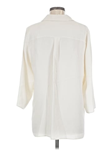 Lafayette 148 New York 3/4 Sleeve Silk Top (view 2)
