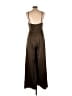 Fame And Partners 100% Polyester Solid Brown Green Jumpsuit Size 10 - photo 2