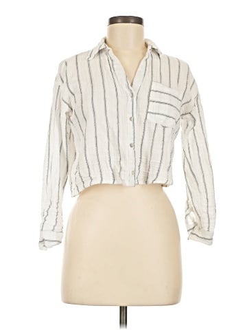 Love Notes 3/4 Sleeve Button-Down Shirt (view 1)