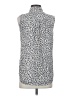 Equipment Animal Print Silver Sleeveless Blouse Size S - photo 2