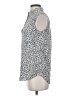 Equipment Animal Print Silver Sleeveless Blouse Size S - photo 5