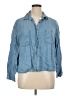 Alexander Jordan 100% Lyocell Blue Long Sleeve Button-Down Shirt Size XL - photo 1