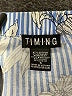 Timing Blue 3/4 Sleeve Blouse Size S - photo 7