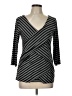 89th & Madison Black 3/4 Sleeve Top Size L - photo 1