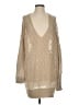 Free People Metallic Tan Pullover Sweater Size S - photo 1