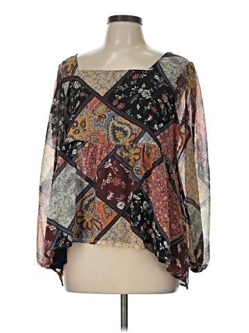 American Eagle Outfitters 3/4 Sleeve Blouse (view 1)