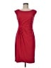 Connected Apparel Solid Red Cocktail Dress Size 8 Petite - photo 1