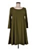 Leith Solid Green Casual Dress Size M - photo 1