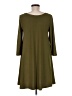 Leith Solid Green Casual Dress Size M - photo 2