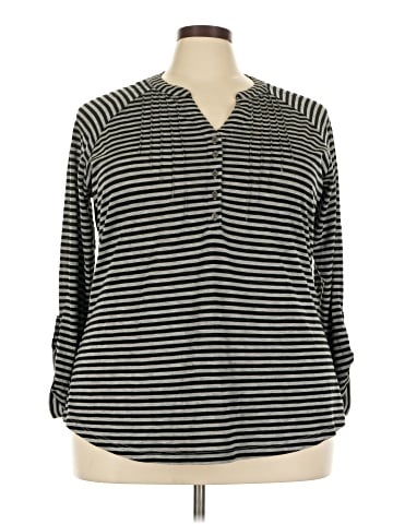 Faded Glory Long Sleeve Henley (view 1)