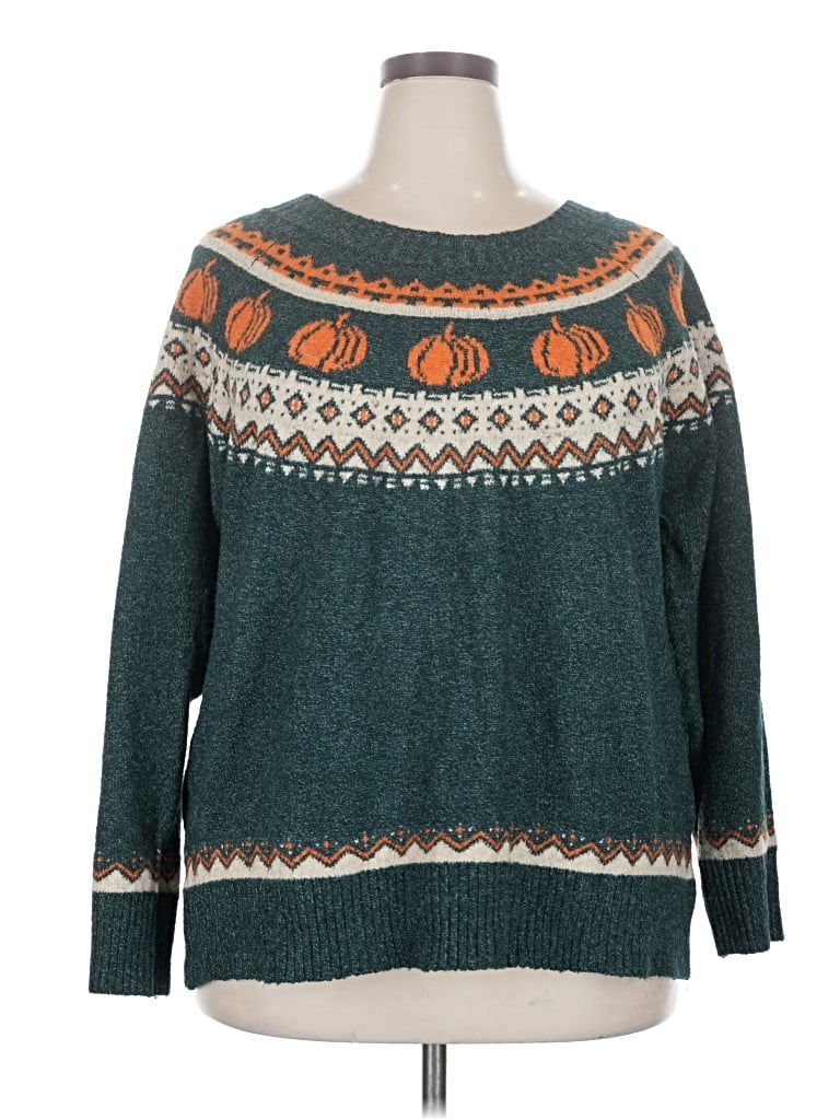 Pre-owned Maurices Pullover Sweater In Teal